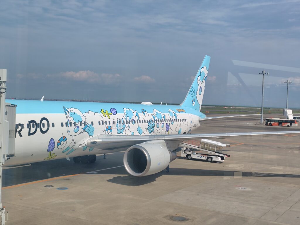 エアドゥの可愛いロコン飛行機