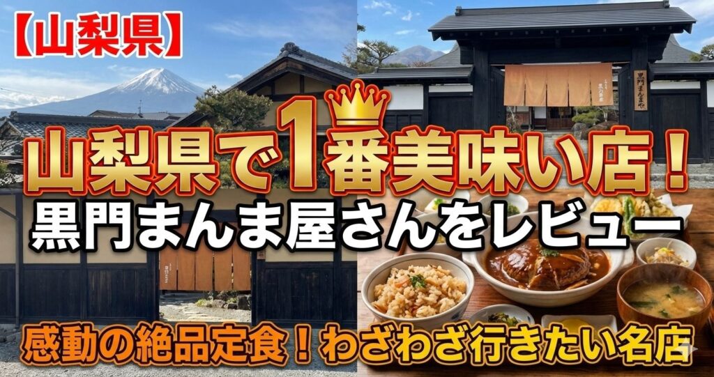 山梨県で1番美味い店！黒門まんま屋さんをレビュー